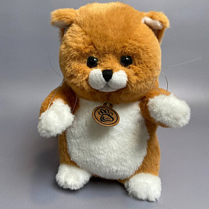 Толстый кот 20см рыжий