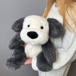 собака бело-серая 40 см